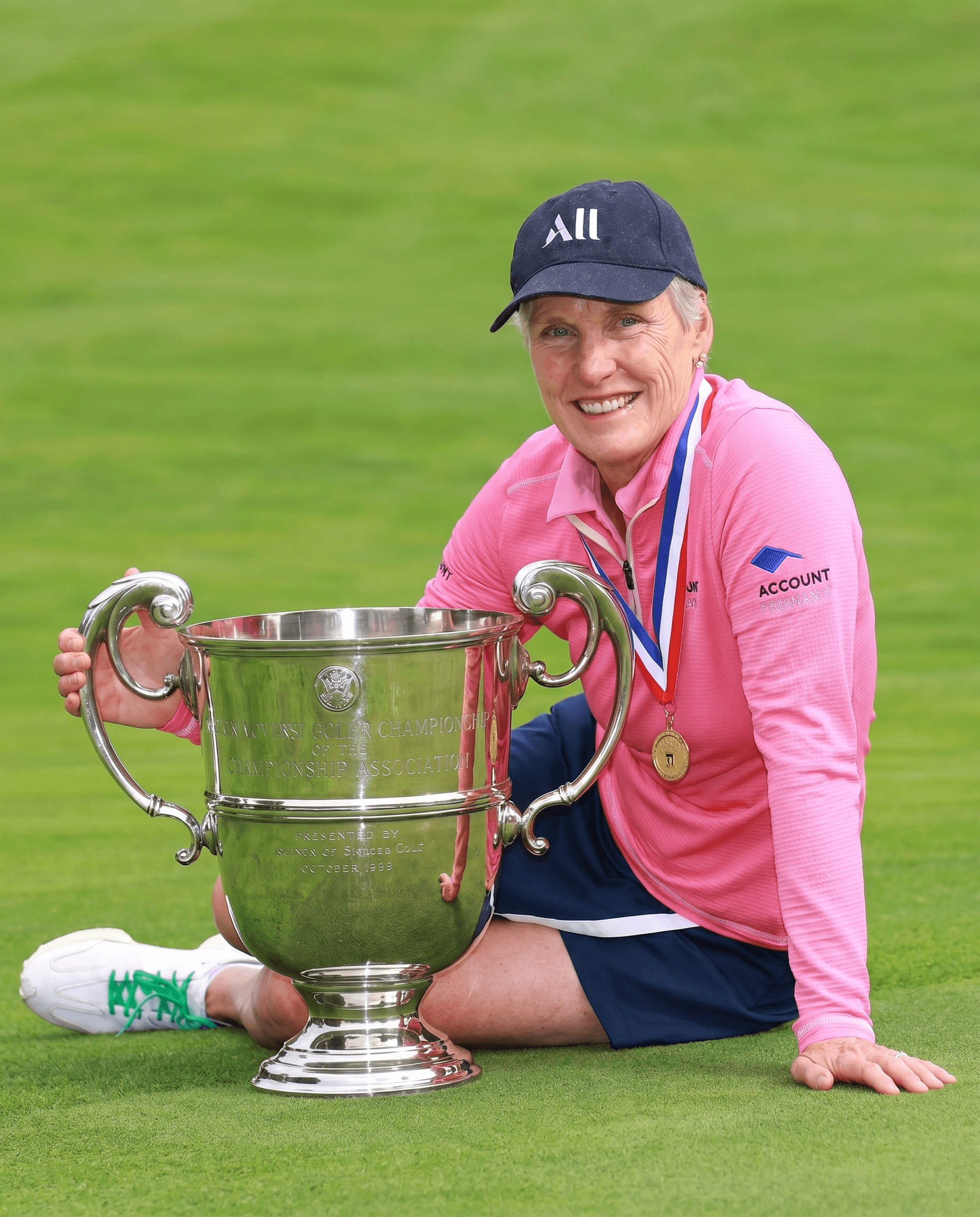 Champion amateur Nadene Gole with her trophy